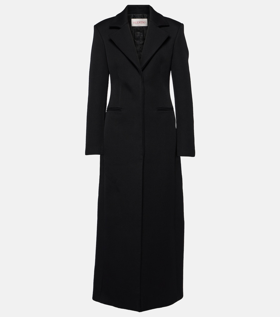 Single-breasted wool-blend coat | Valentino