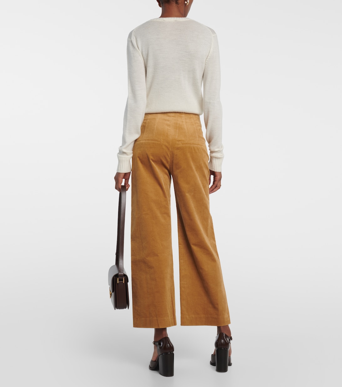 Dova cropped corduroy pants | Veronica Beard