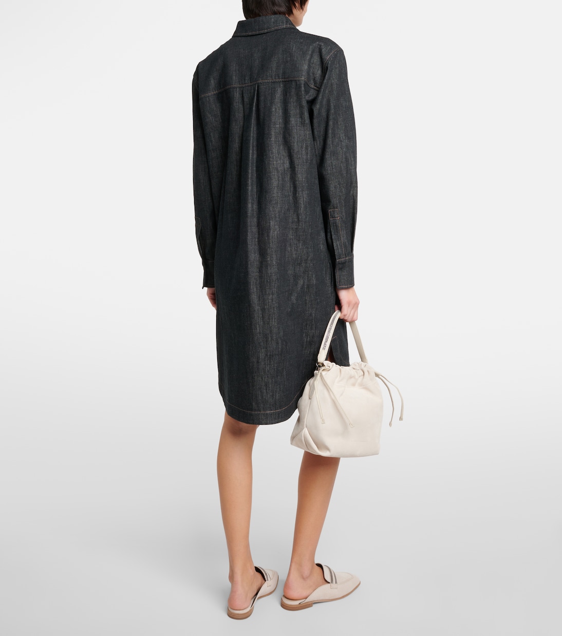 Abito chemisier di jeans | Brunello Cucinelli