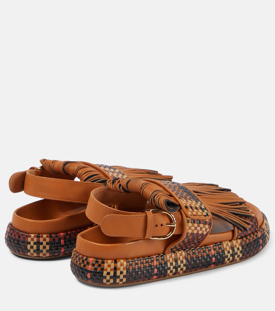 Sandalias de piel con flecos | Ulla Johnson