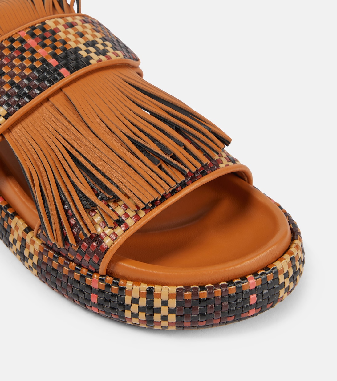 Sandalias de piel con flecos | Ulla Johnson