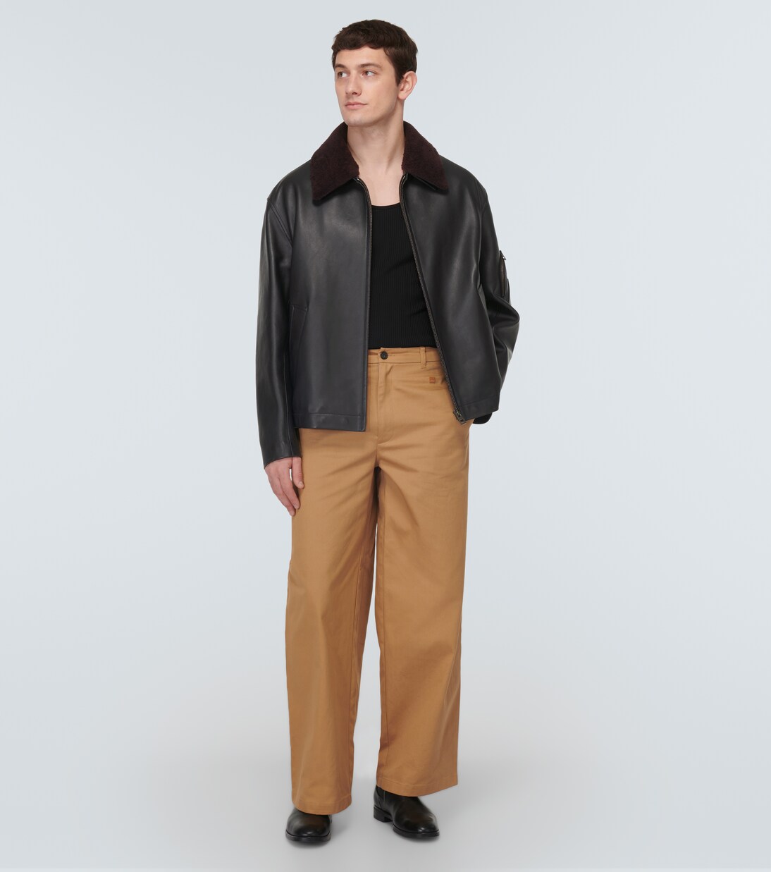Loewe leather coat shop