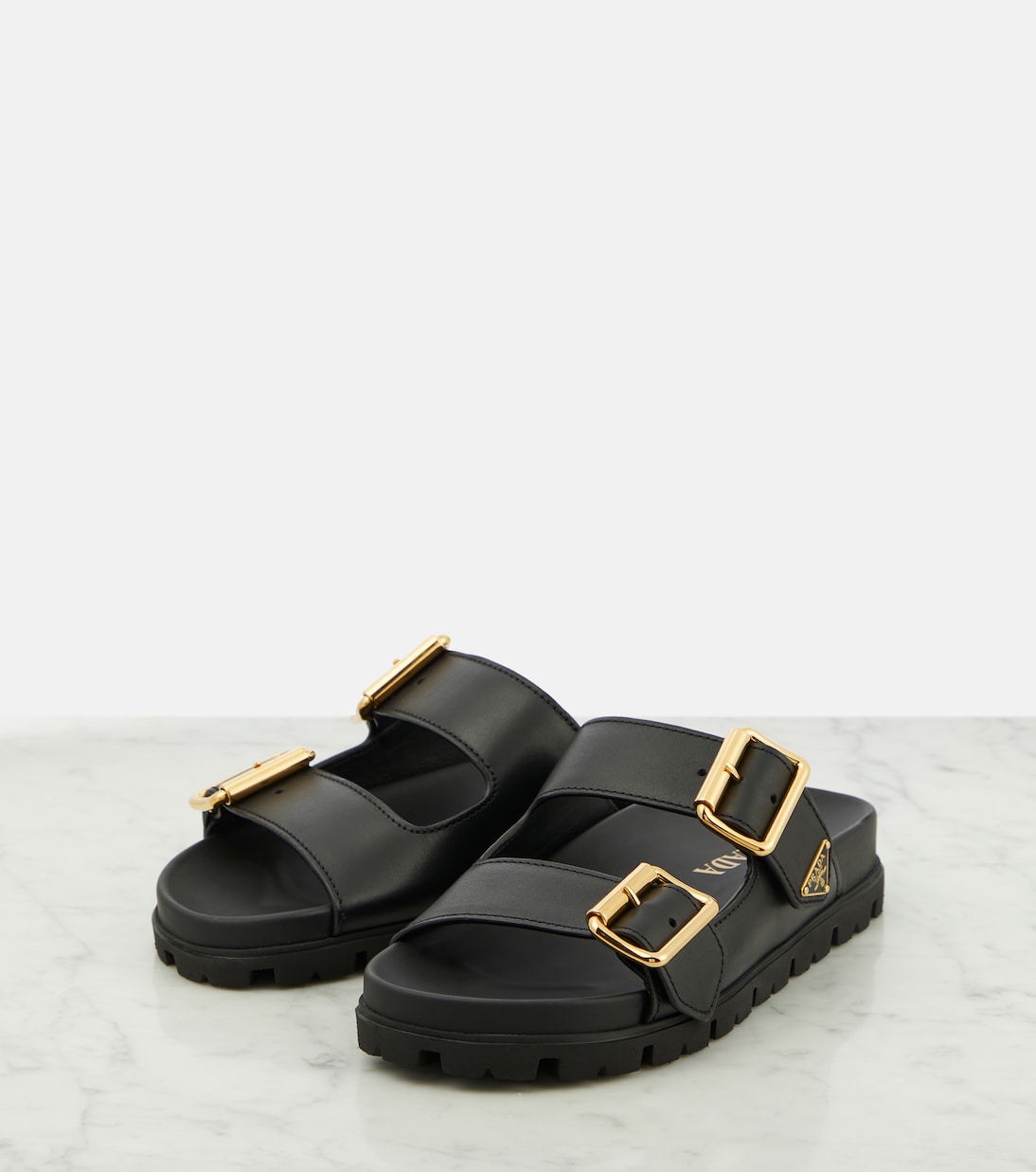 Sandalen aus Leder | Prada