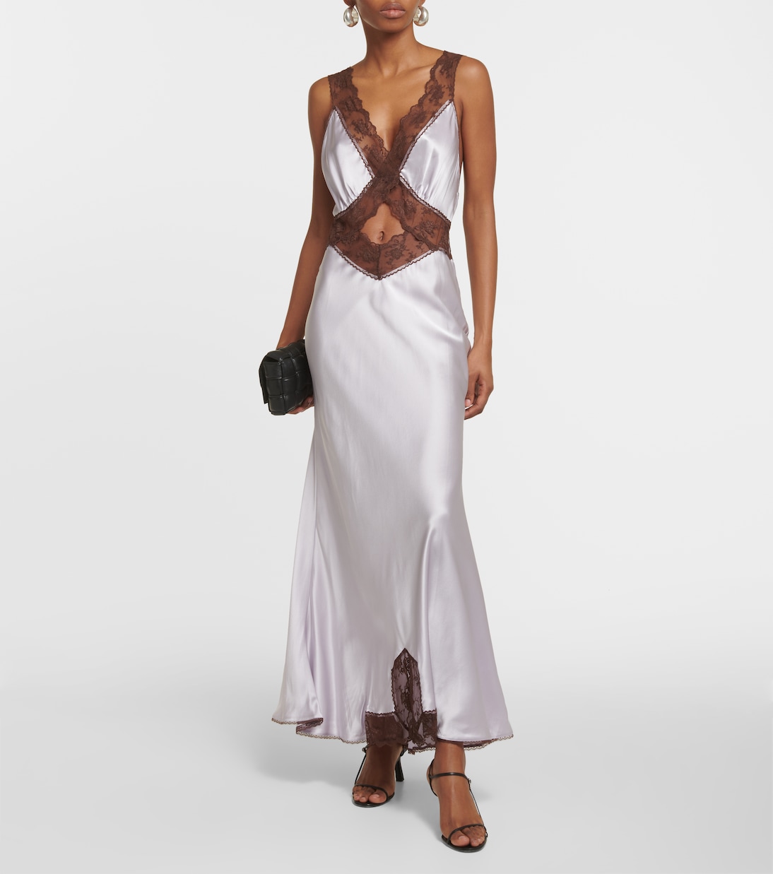 Robe Aries aus Seide mit Spitze | SIR