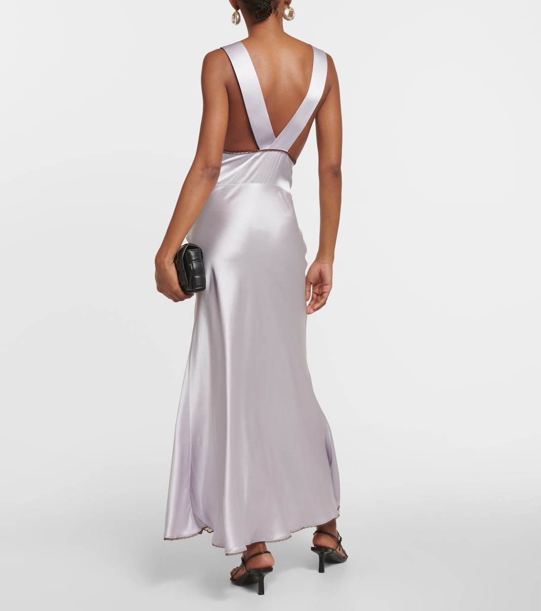 Robe Aries aus Seide mit Spitze | SIR
