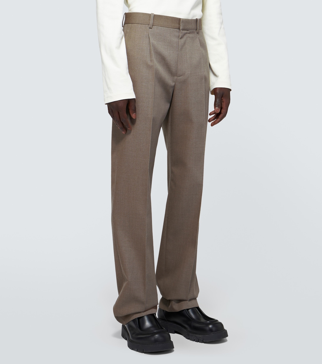 Wool twill straight pants | Bottega Veneta