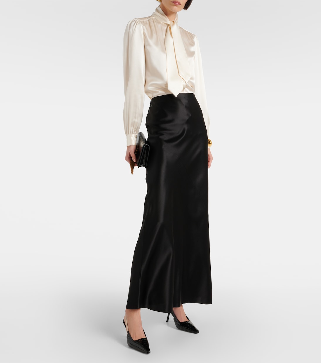 Escarpins Blake en cuir embossé | Saint Laurent