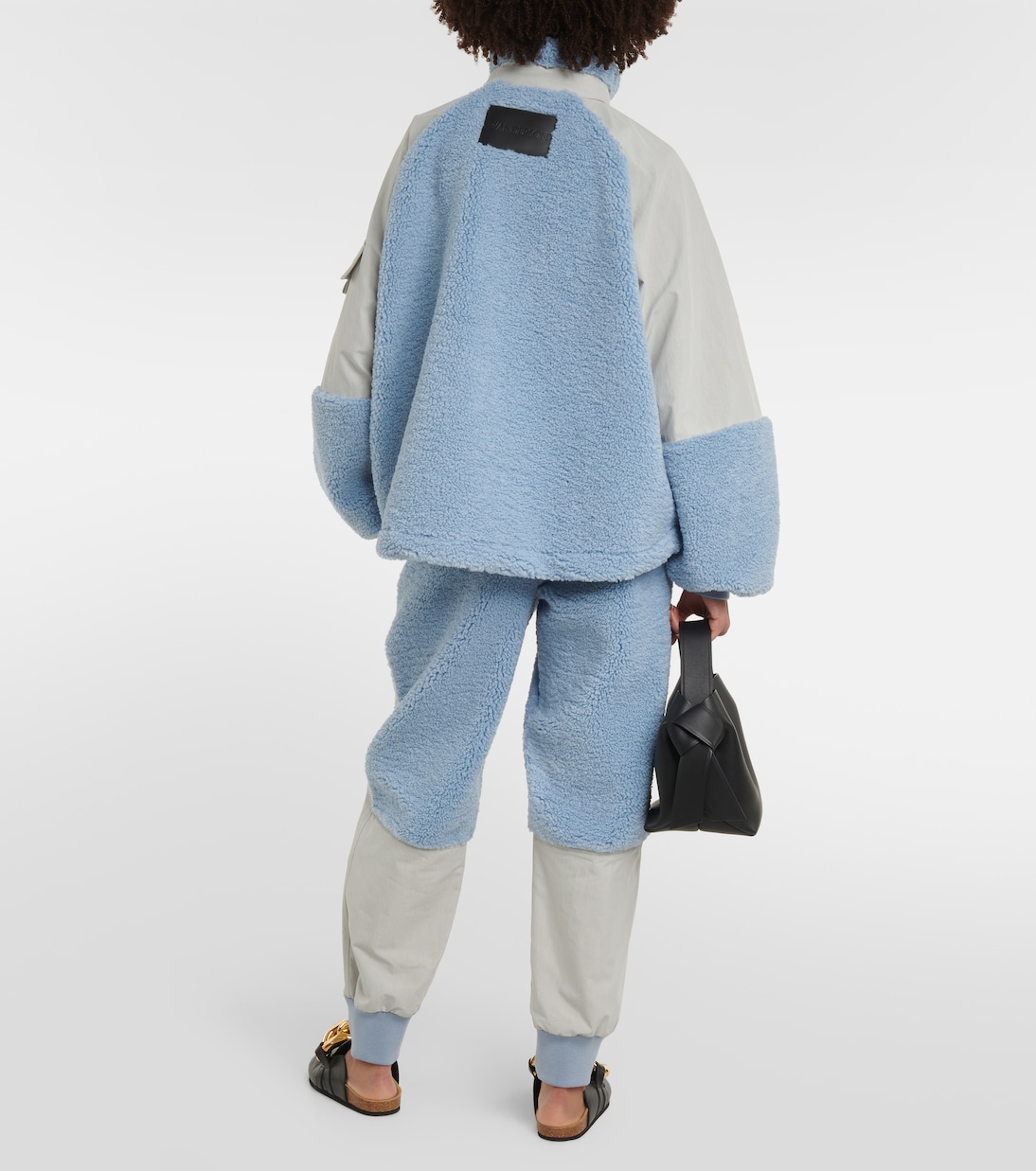 Colorblocked fleece-trimmed jacket  | JW Anderson