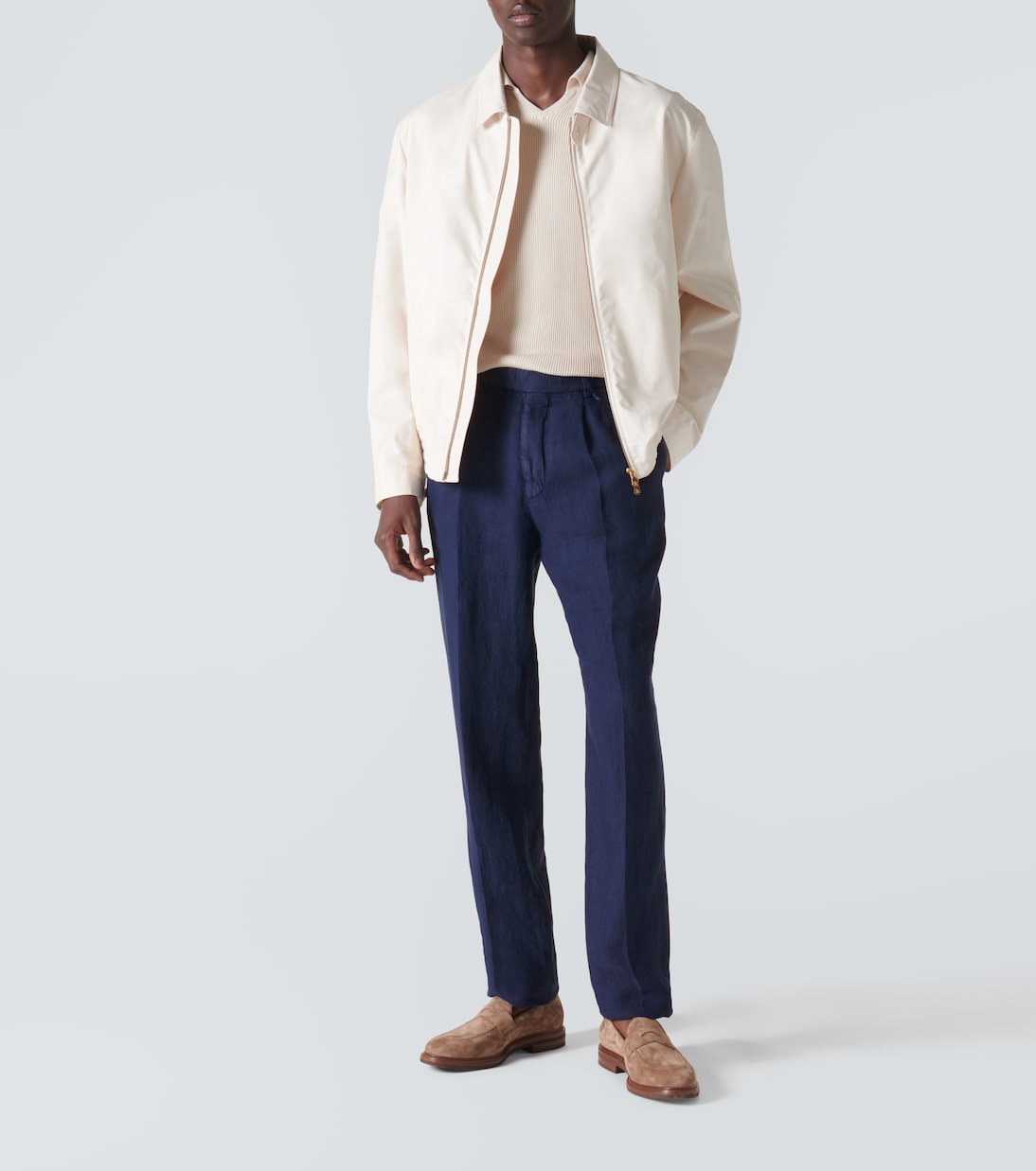 Pantalones chinos de lino | Brunello Cucinelli