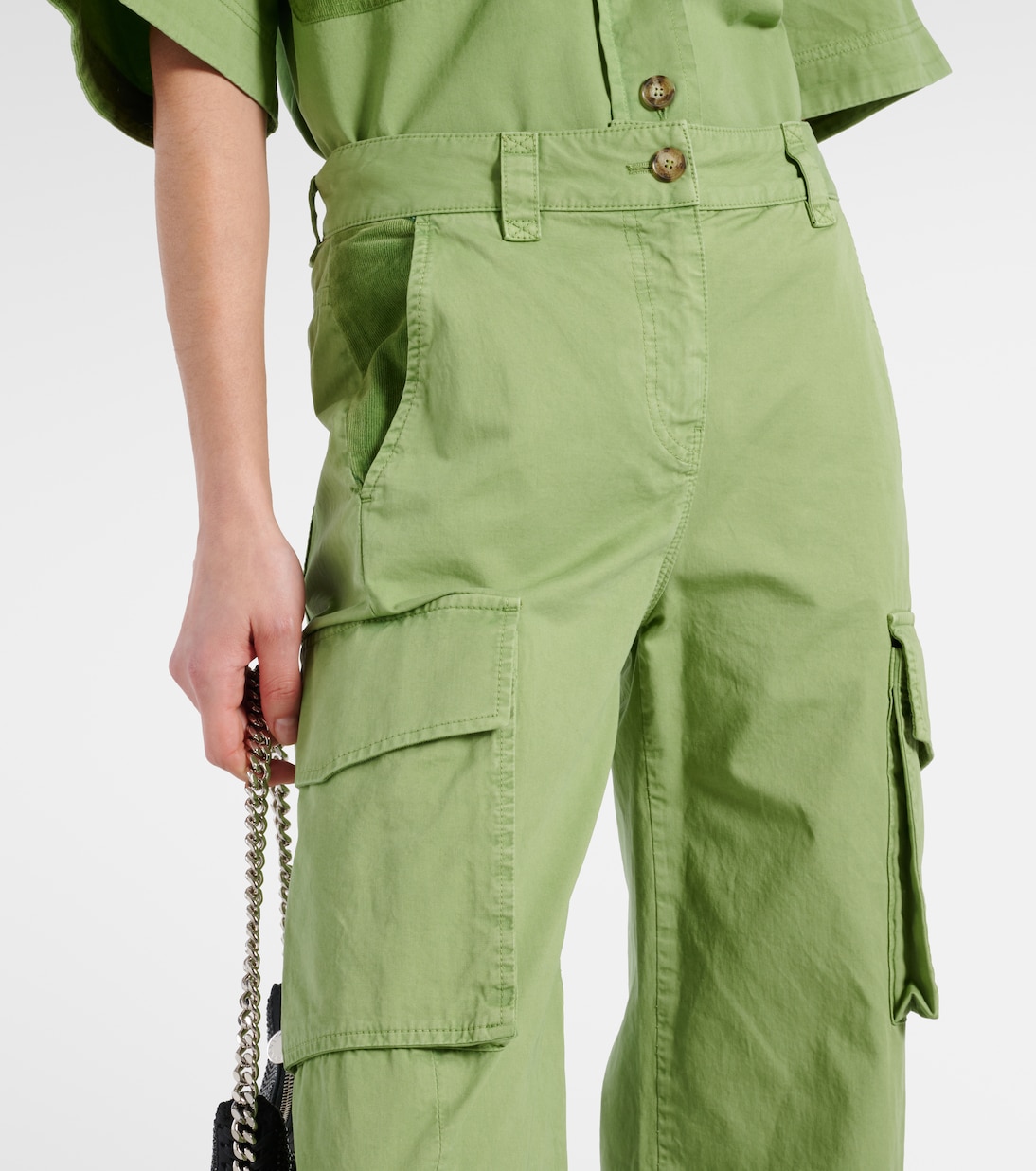 Pantalon cargo en toile de coton | Stella McCartney