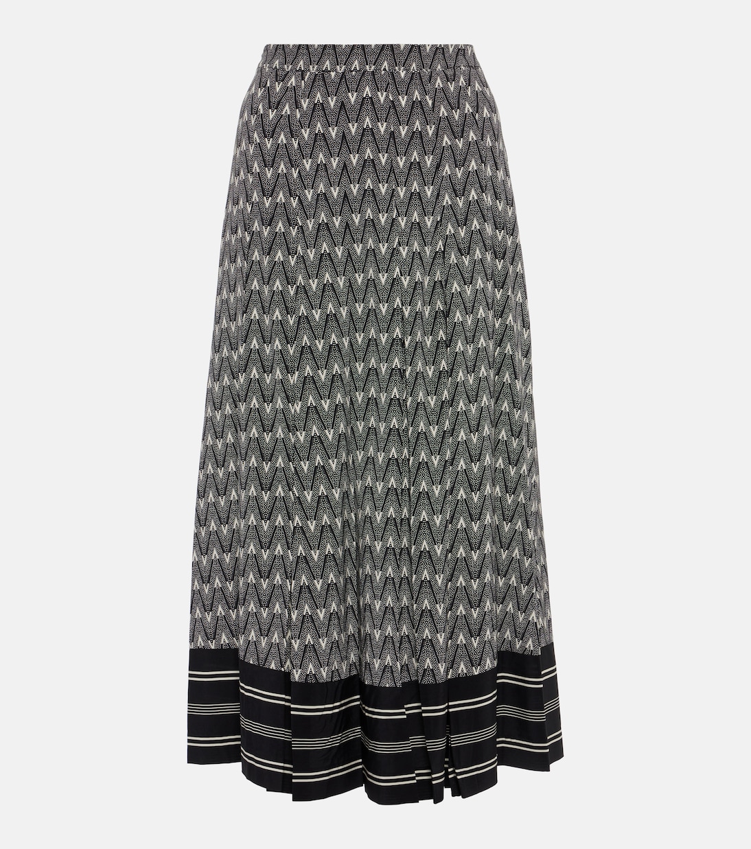Falda midi Norris de mezcla de seda | Veronica Beard