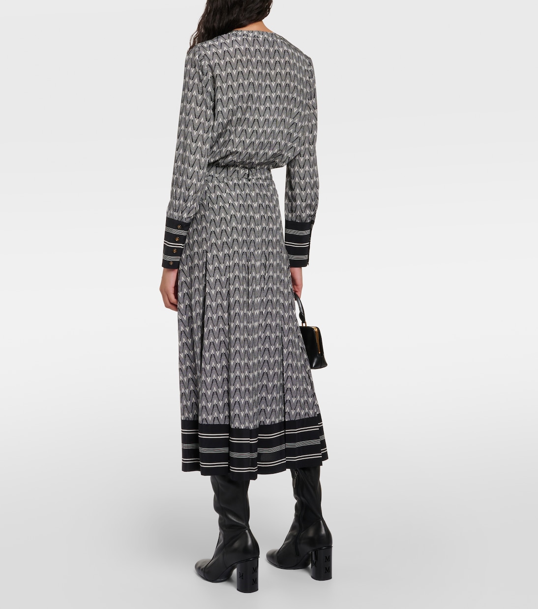 Falda midi Norris de mezcla de seda | Veronica Beard