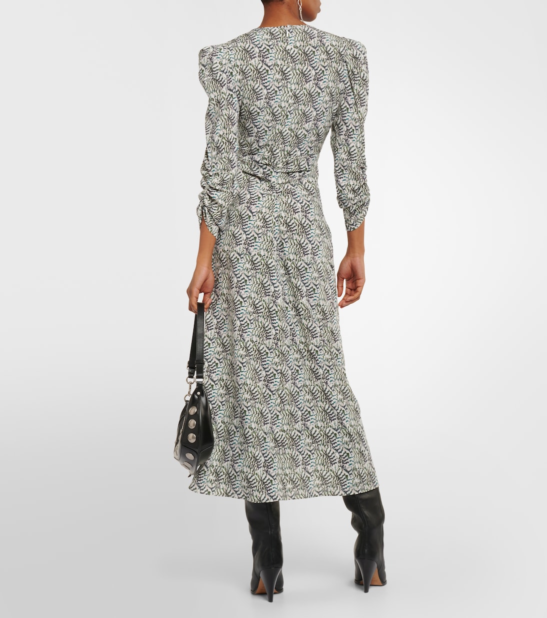Abito midi Albiniga in misto seta | Isabel Marant