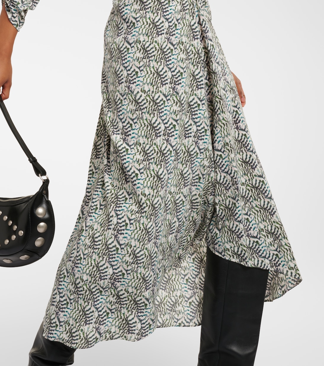 Abito midi Albiniga in misto seta | Isabel Marant