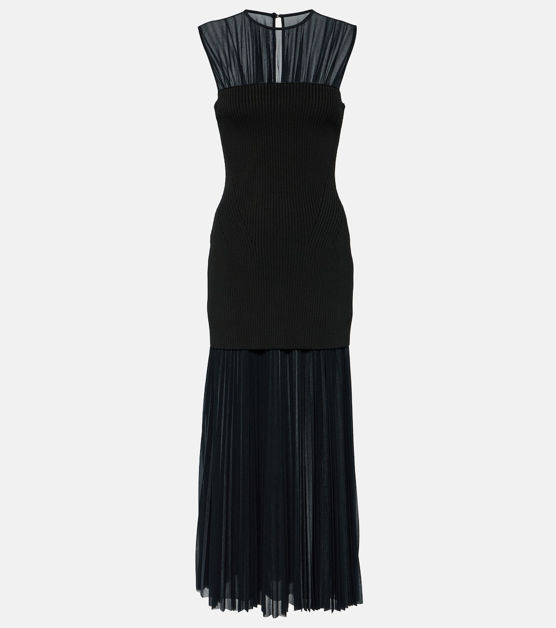 Vestido midi Niki de jersey translúcido | Proenza Schouler