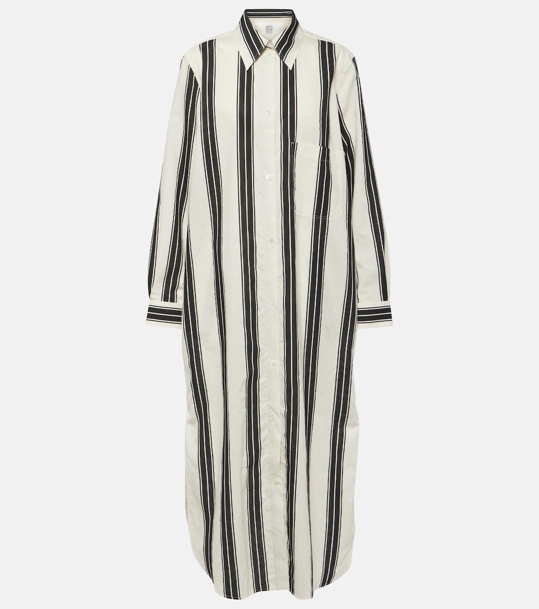 Abito chemisier in misto cotone jacquard | Toteme