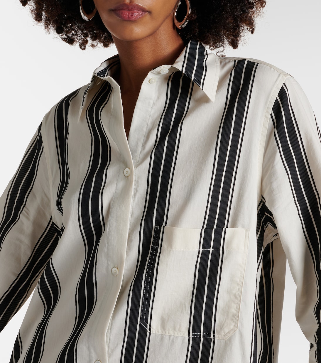 Abito chemisier in misto cotone jacquard | Toteme