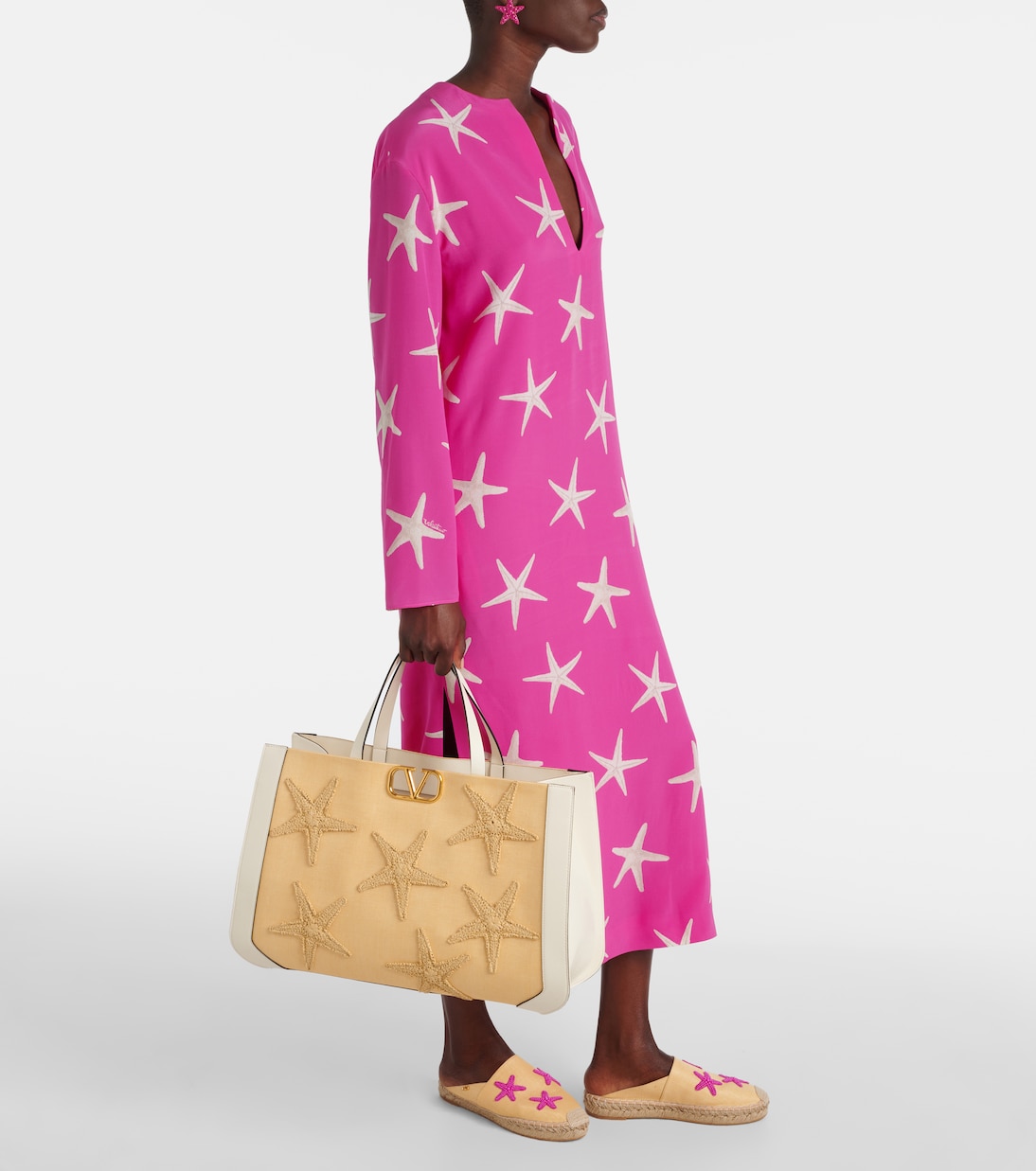 Tote VLogo Starfish Large mit Leder | Valentino Garavani