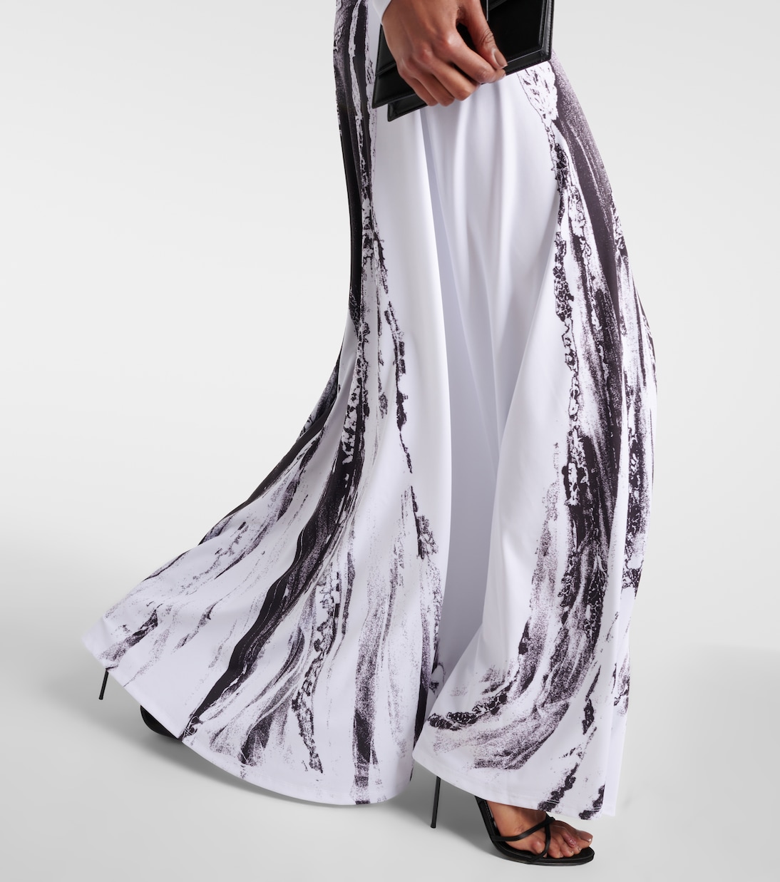 Dentelle Trompe l'oeil jersey gown | Jean Paul Gaultier