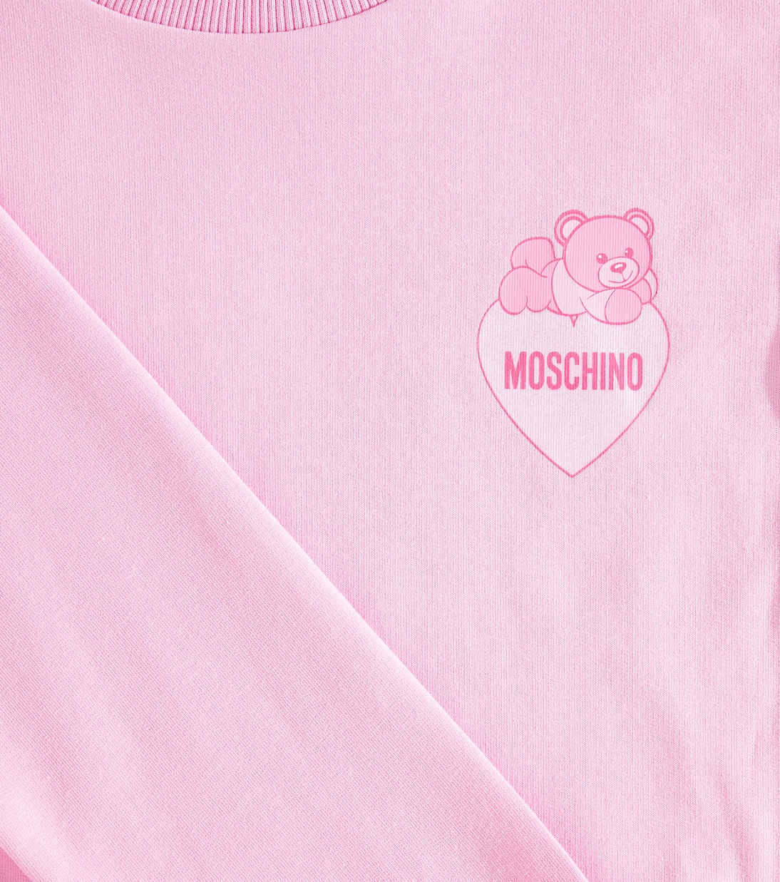 Abito in misto cotone con logo | Moschino Kids