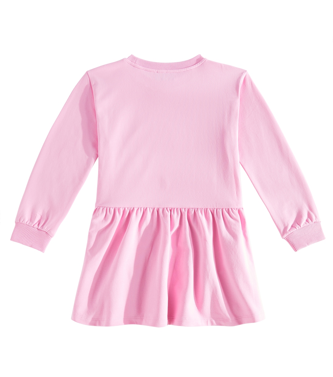 Abito in misto cotone con logo | Moschino Kids