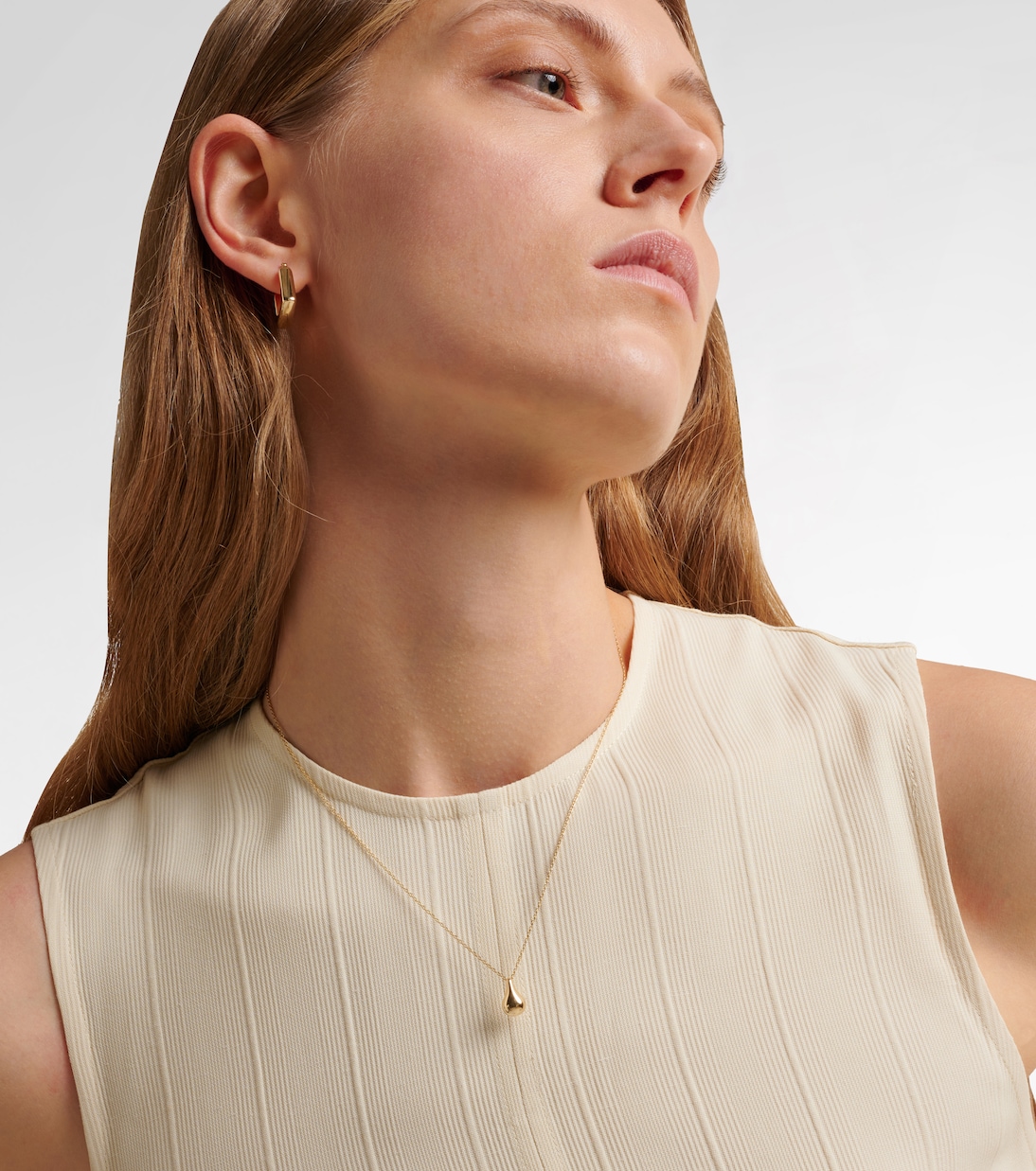 Collana Golden Droplet in oro 10kt | Stone and Strand