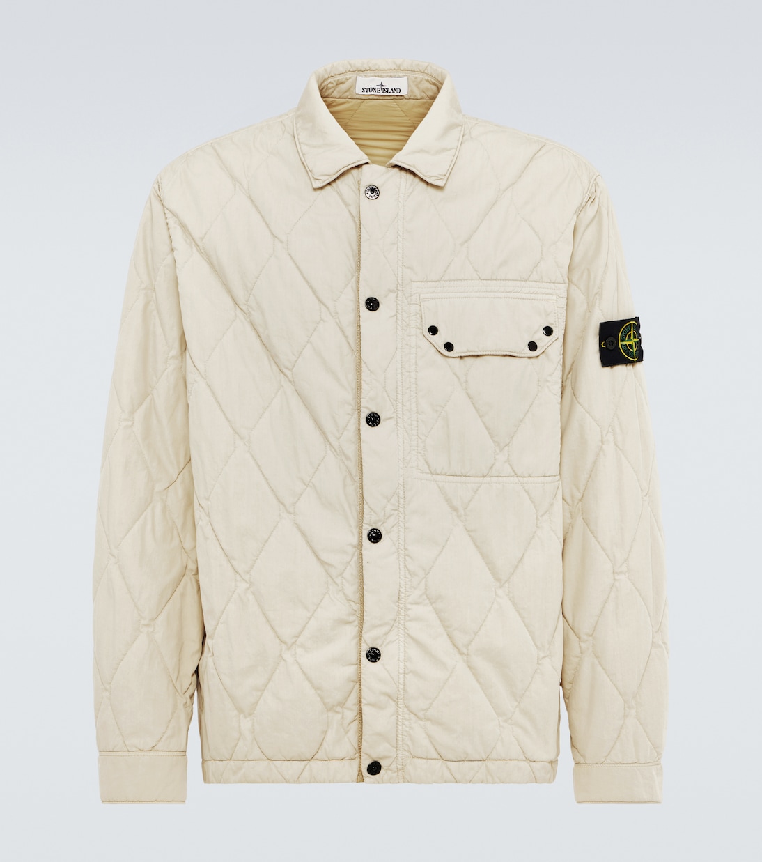 Surchemise Compass matelassée en coton mélangé | Stone Island