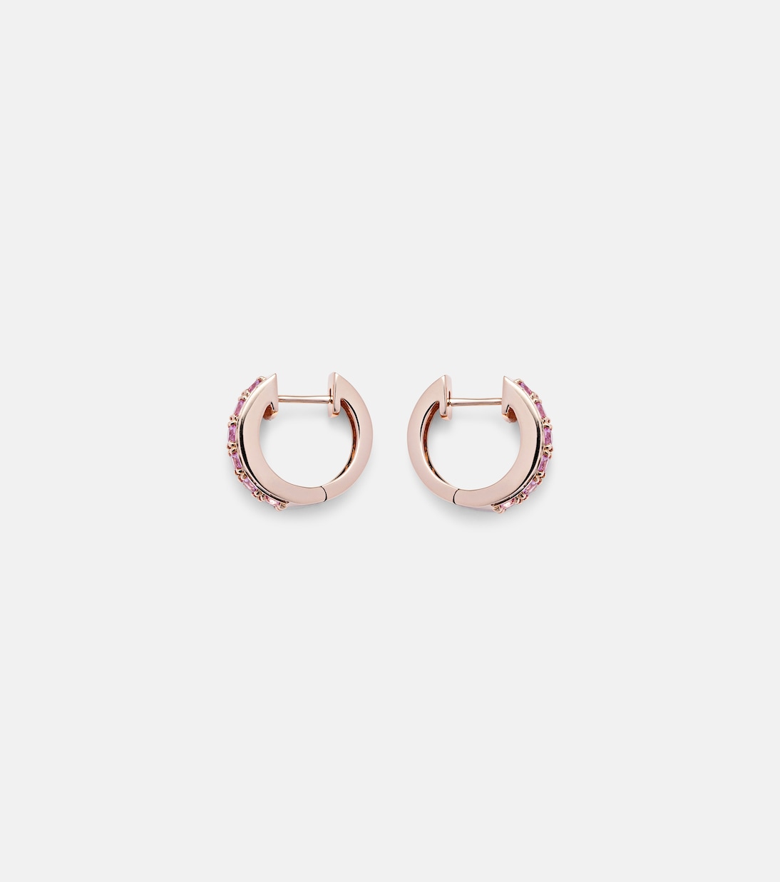Boucles d'oreilles Lola en or rose 18 ct, diamants et saphirs | Anita Ko