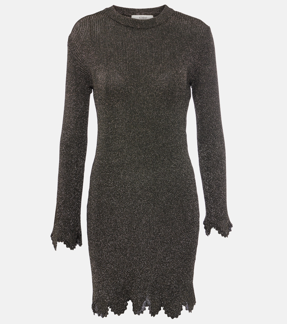 Vestido de punto festoneado | Chloé