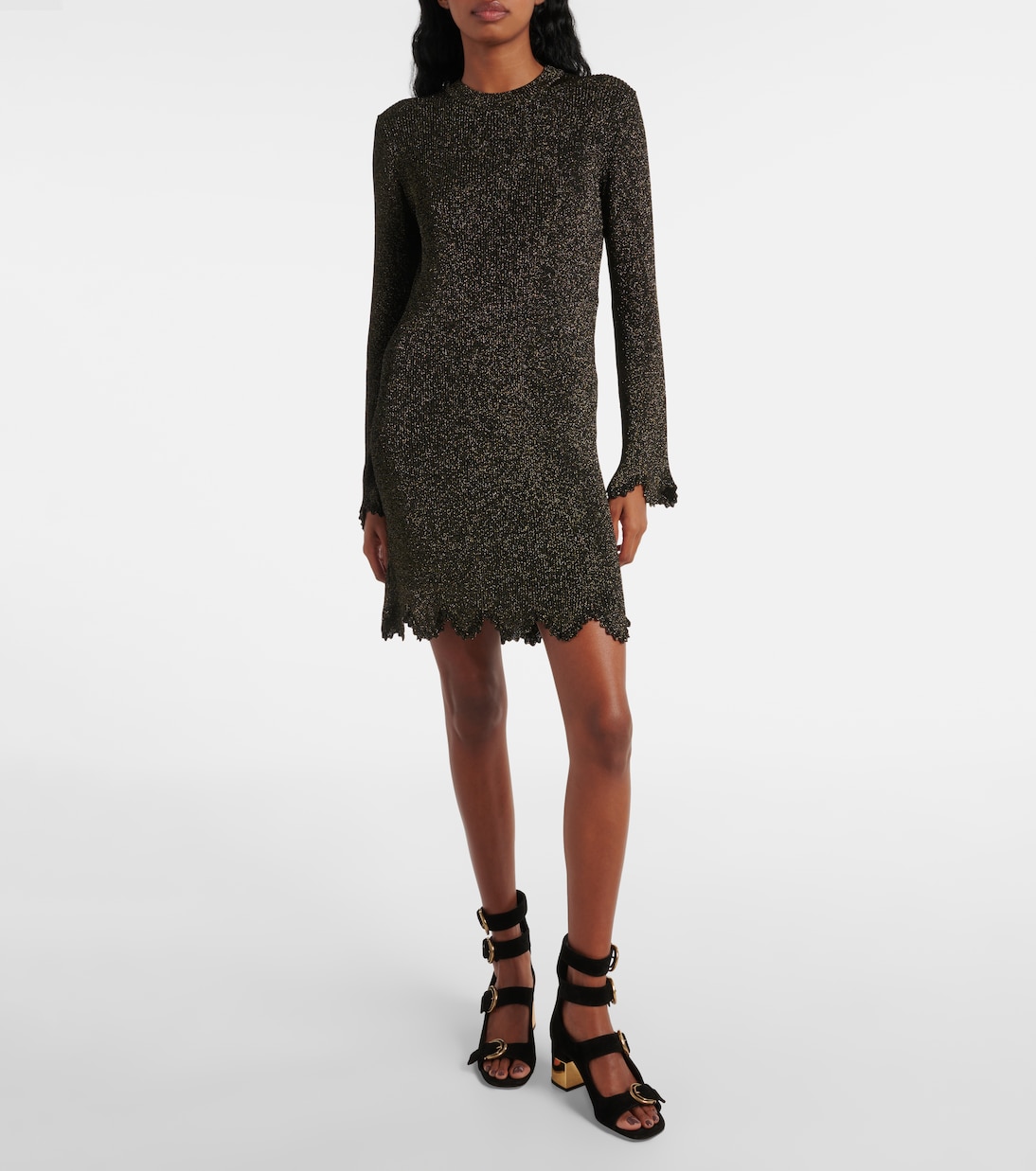 Vestido de punto festoneado | Chloé
