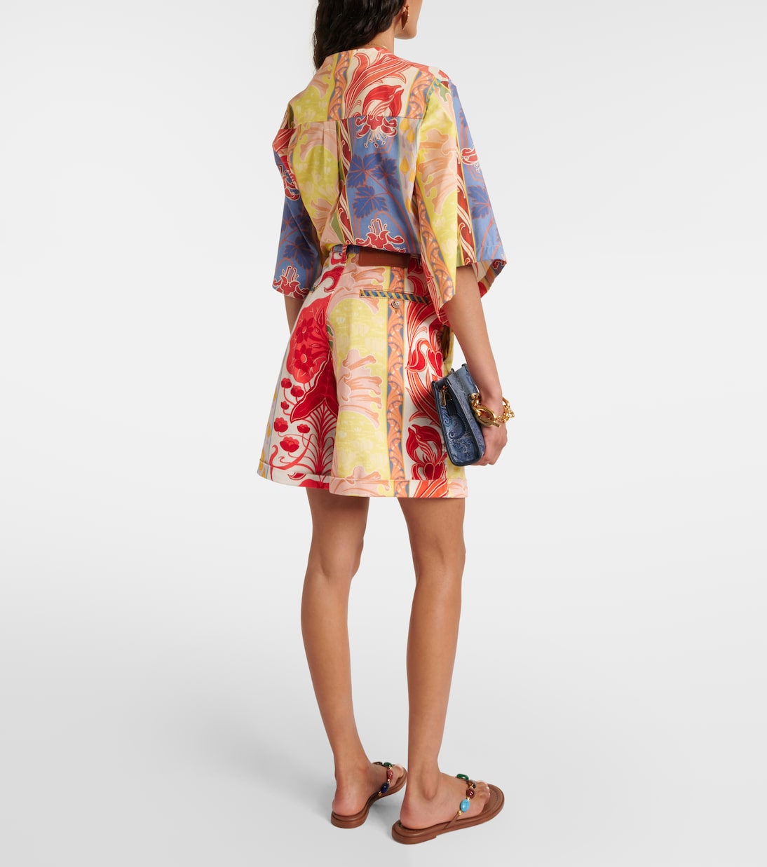 Shorts di jeans con stampa | Etro