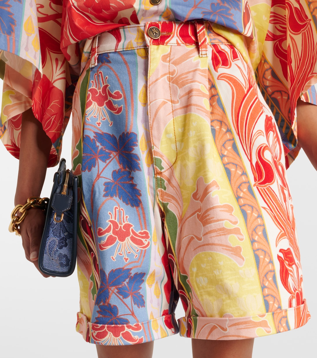 Shorts di jeans con stampa | Etro