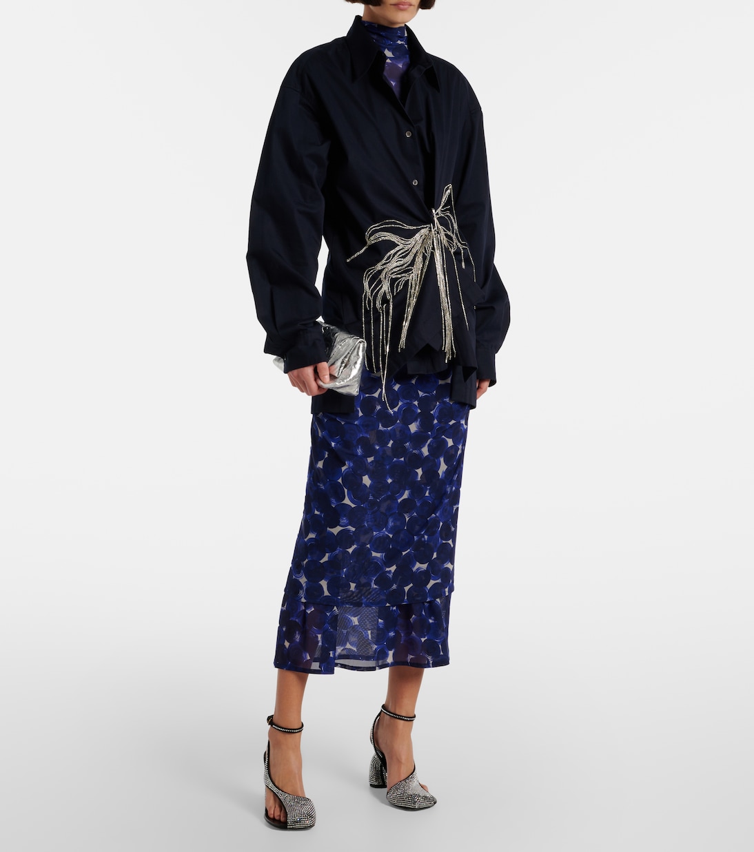 Pumps aus Leder mit Kristallen | Dries Van Noten