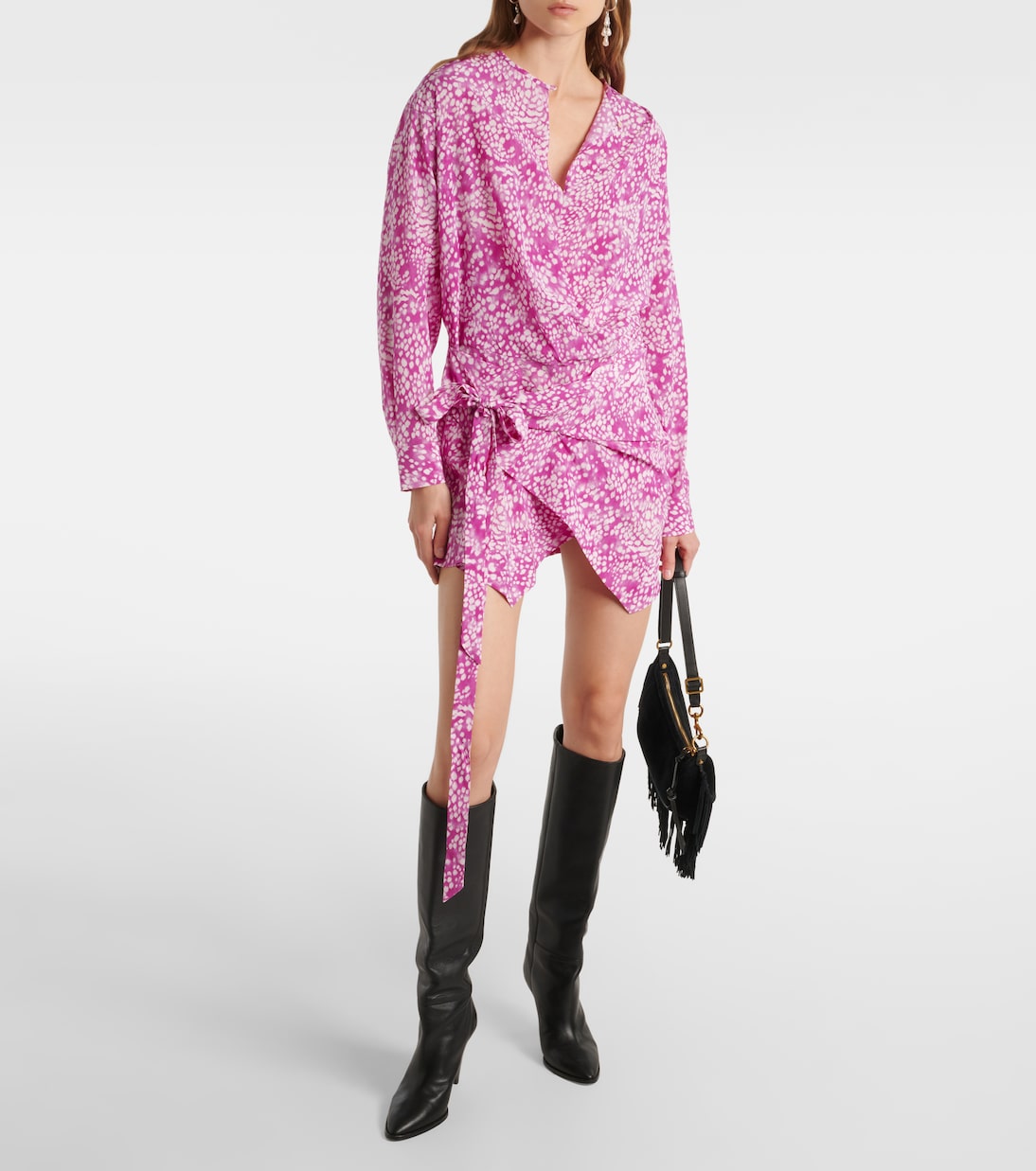 Habla draped silk-blend minidress | Isabel Marant