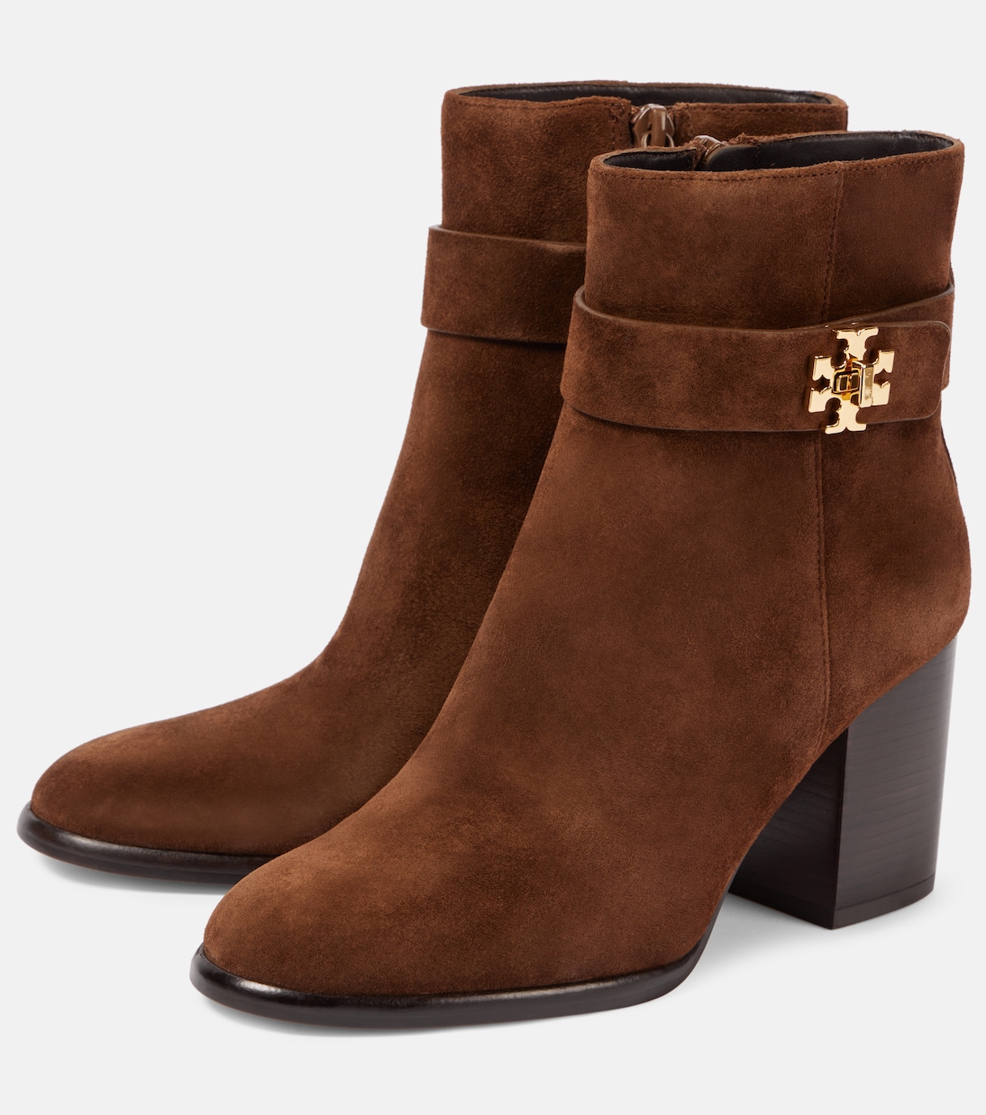 Ankle Boots T Lock aus Veloursleder | Tory Burch