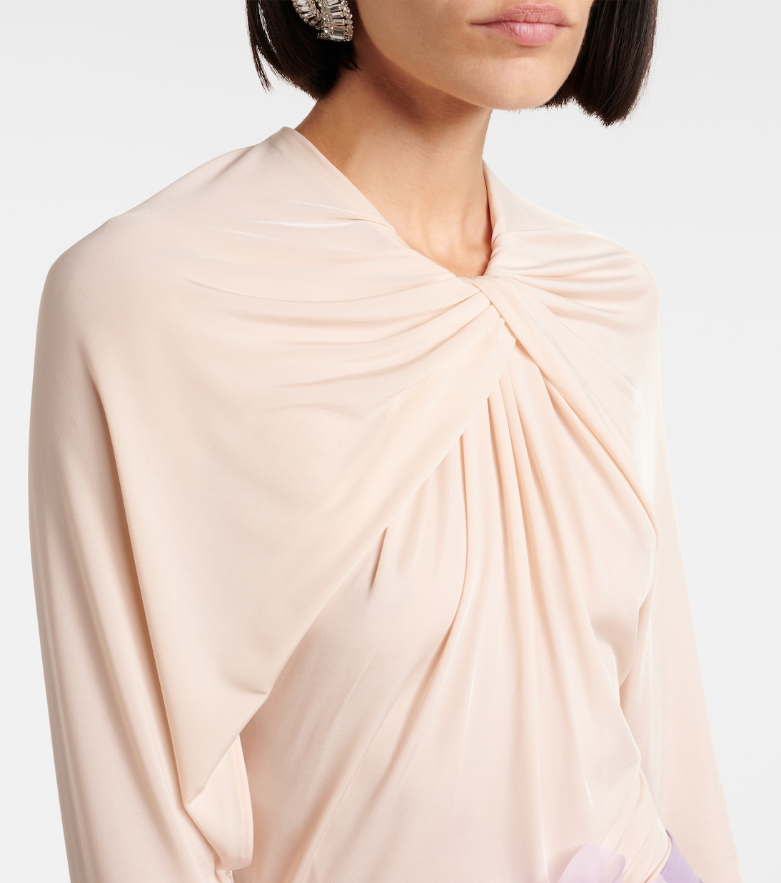 Colorblock ruched open-back minidress | Magda Butrym