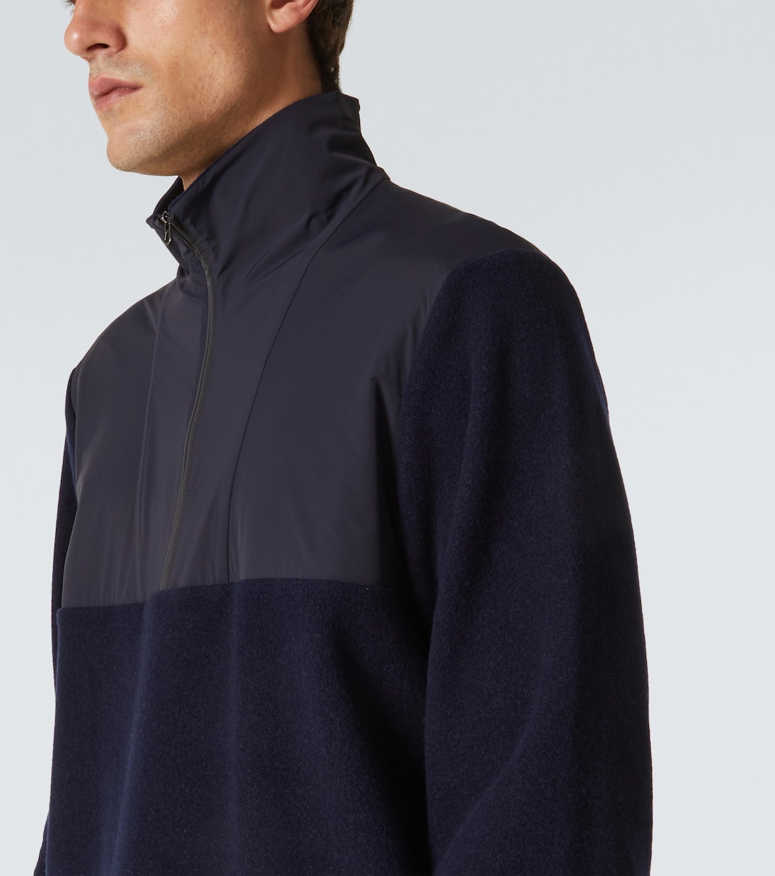 Pullover Skipper in misto lana con zip | Sease