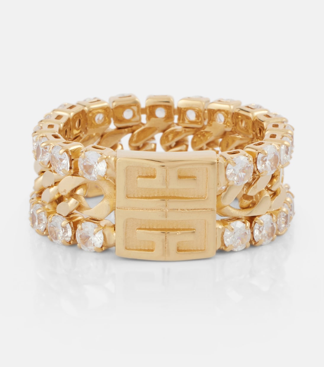 Anello in Cristallo Givenchy 4G per Giovani Stilosi