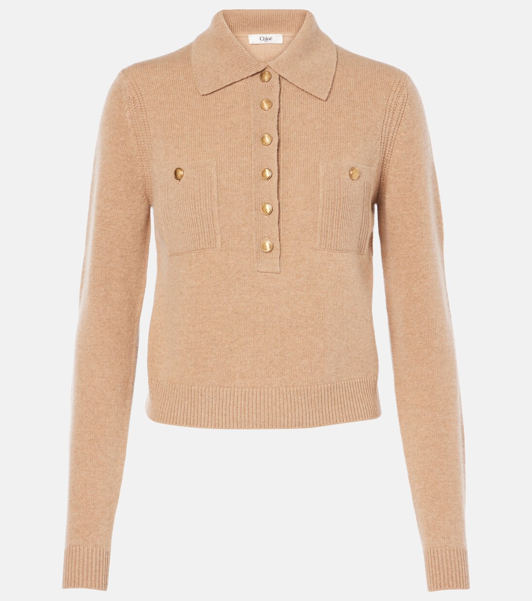 Wool and cashmere polo sweater | Chloé