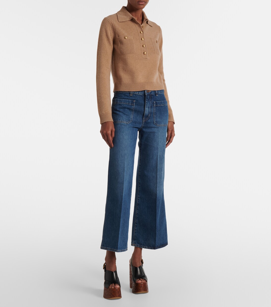 Wool and cashmere polo sweater | Chloé