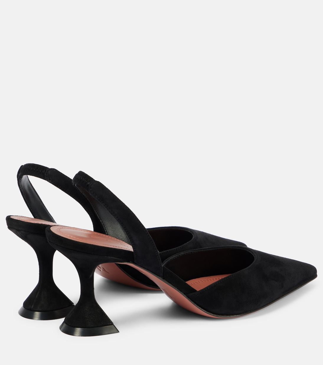 Slingback-Pumps Holli 70 aus Veloursleder | Amina Muaddi