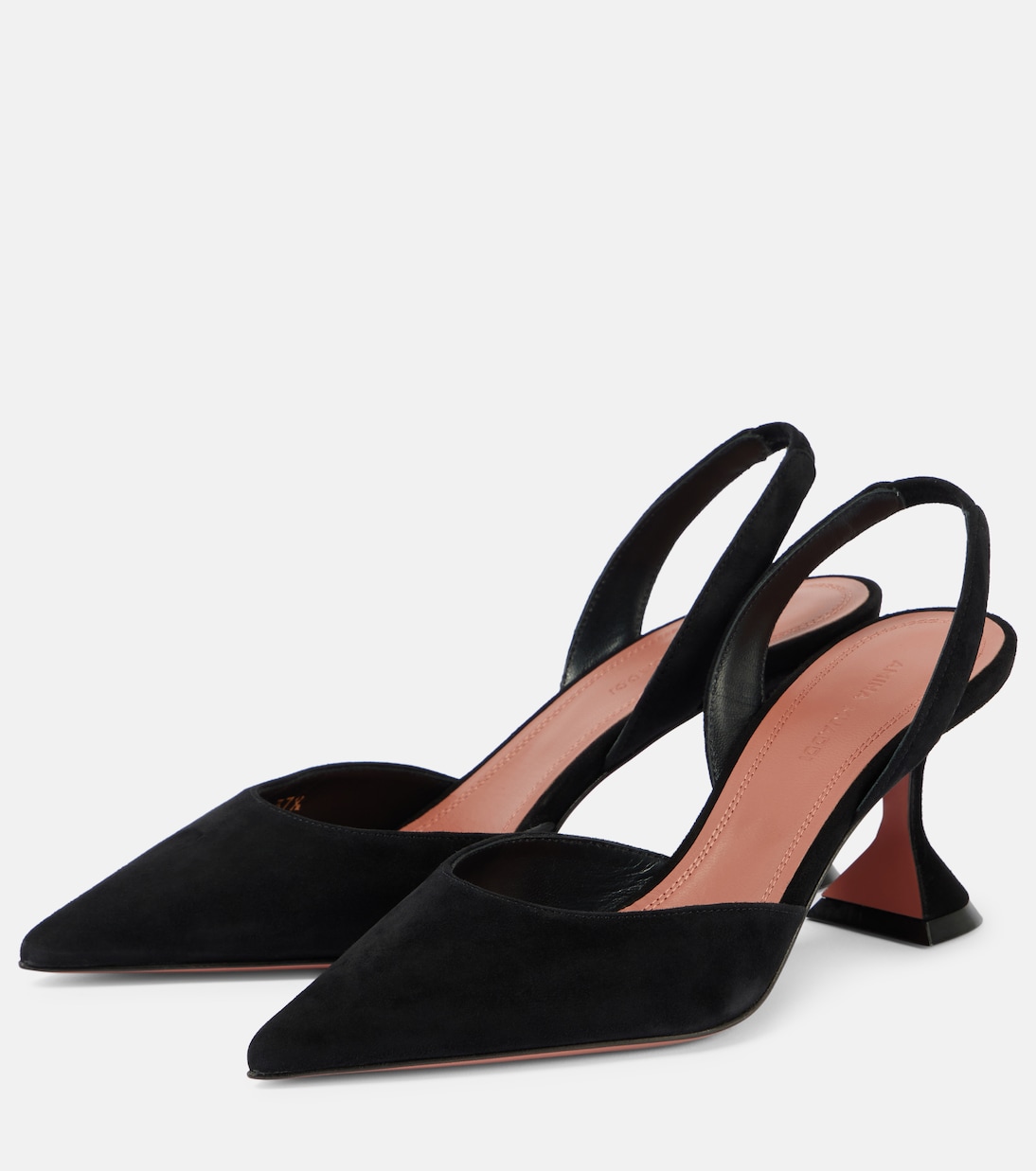 Slingback-Pumps Holli 70 aus Veloursleder | Amina Muaddi