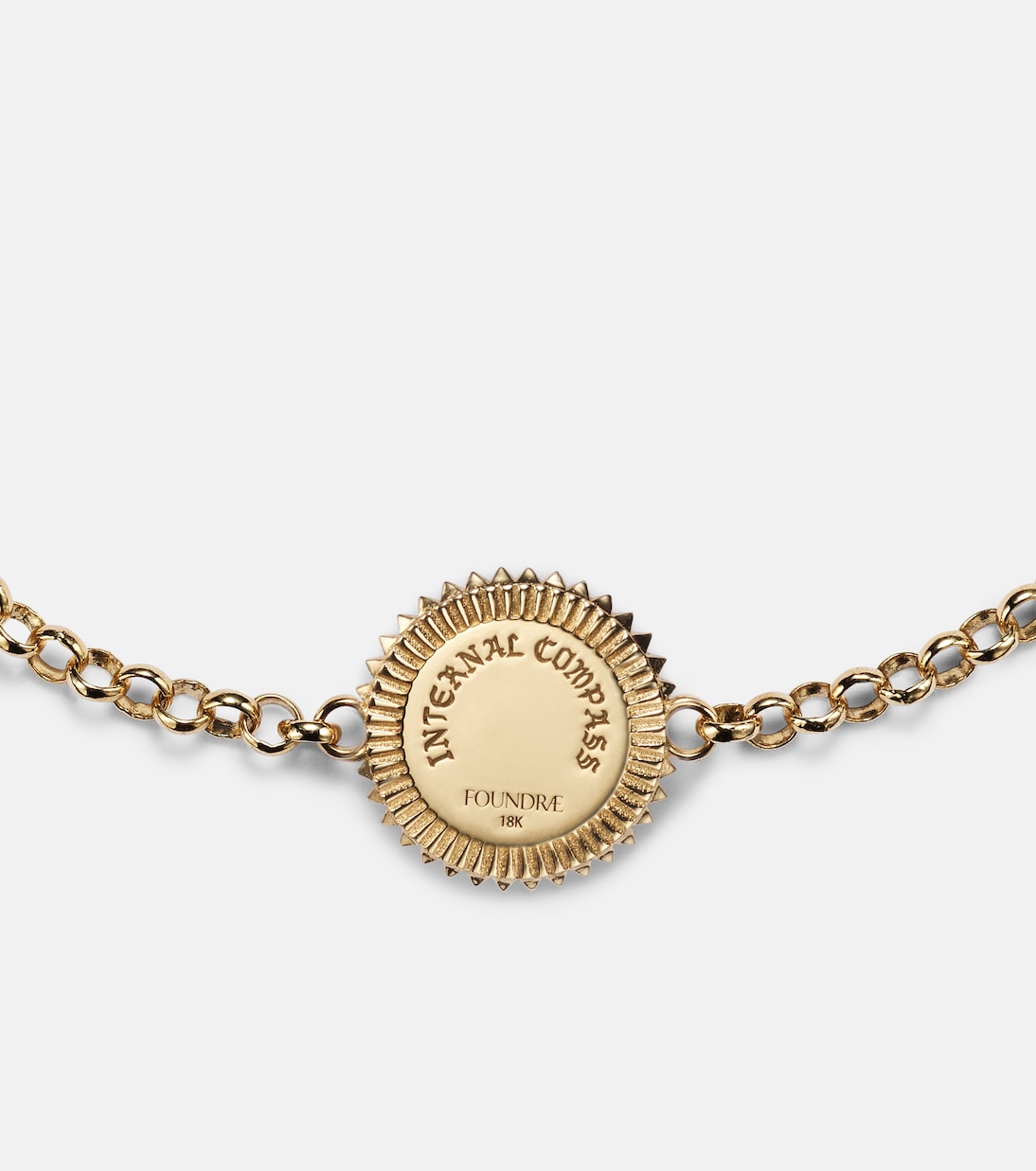Bracelet Internal Compass en or 18 ct et diamants | FoundRae