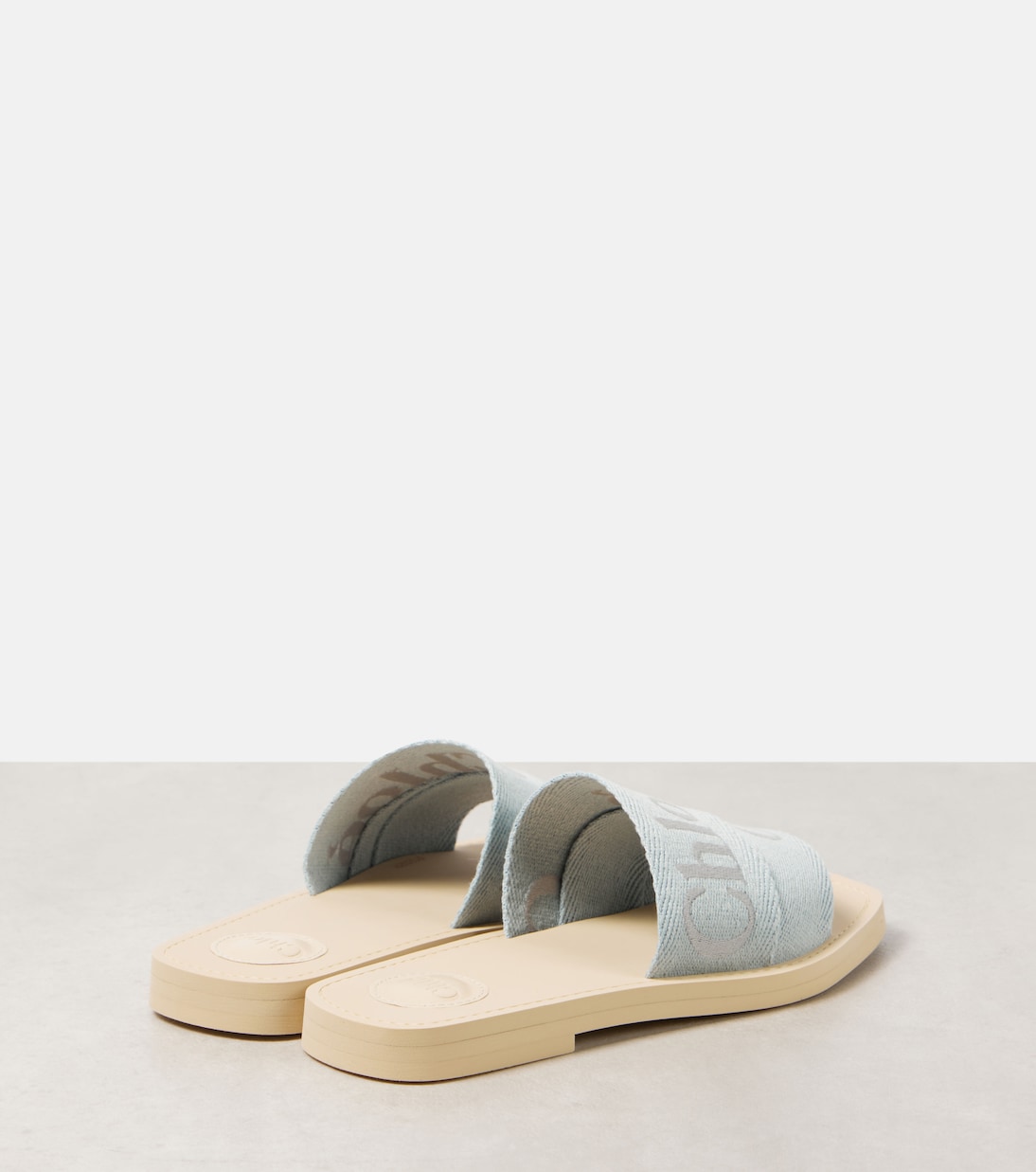 Mules brodées Woody à logo | Chloé