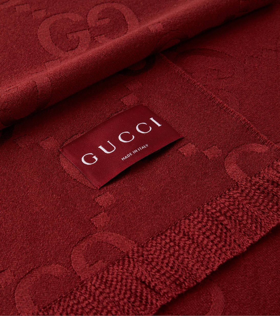 GG wool and silk jacquard blanket | Gucci