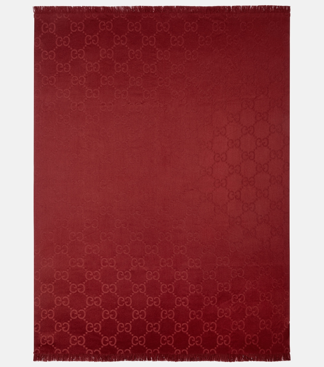 GG wool and silk jacquard blanket | Gucci