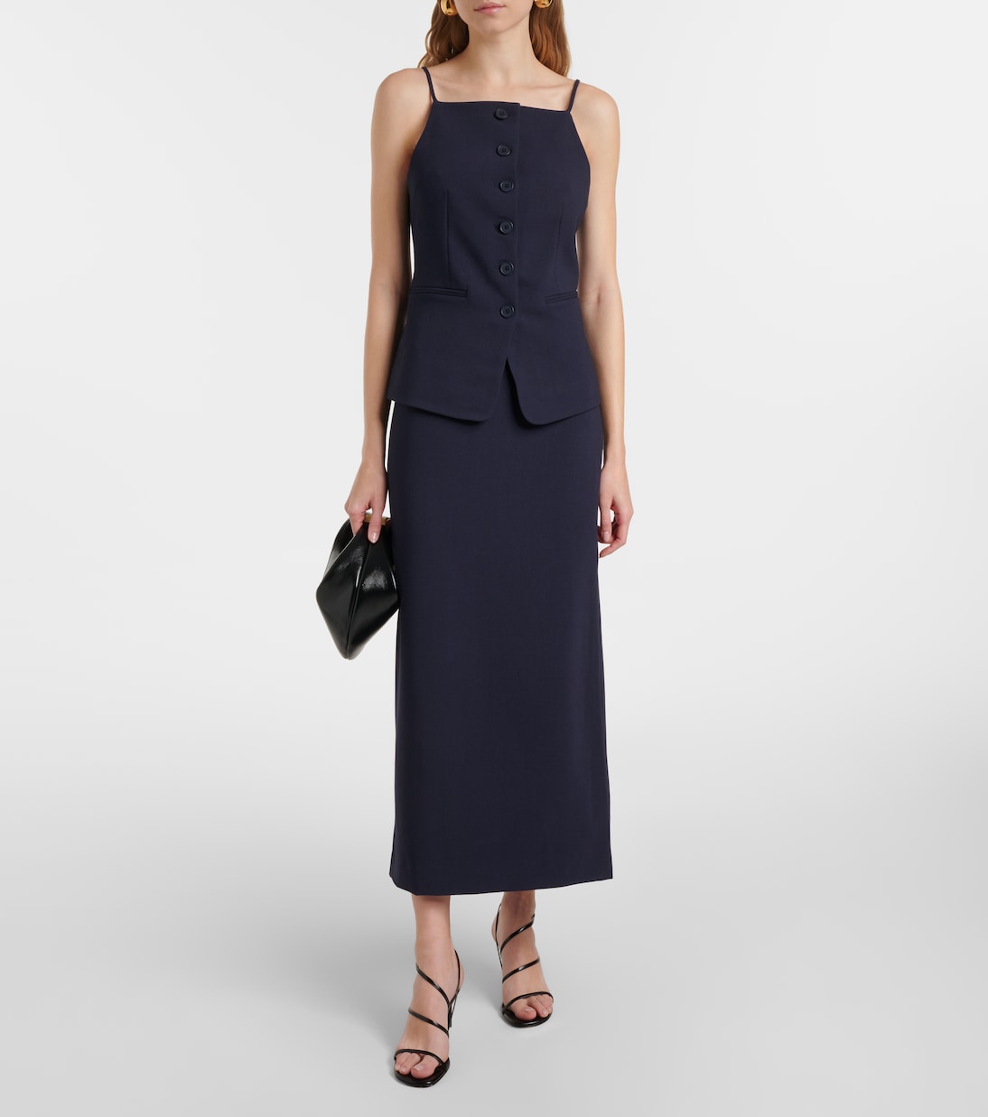 Jupe midi Smith | Staud