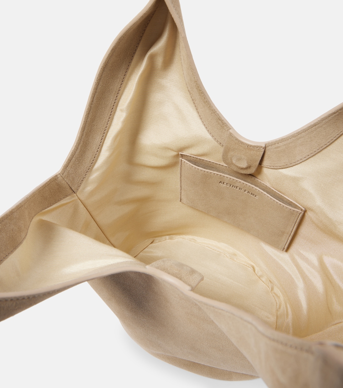Sac Phantom Bucket Medium en daim | Aesther Ekme