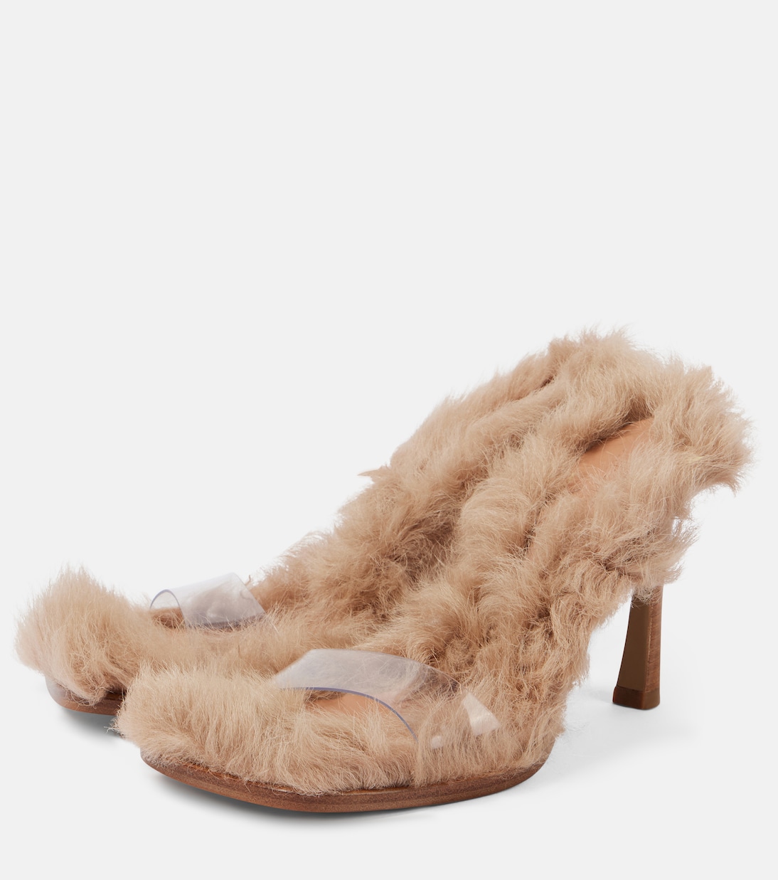 Mules Mia in PVC e shearling | The Attico