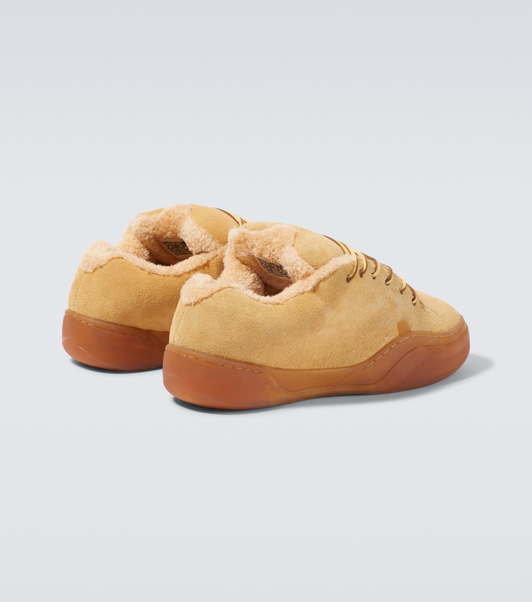 Sand Vamp shearling-lined suede sneakers | ERL
